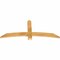 Ekena Millwork Bellingham Rough Sawn Timber Gable Bracket, Western Red Cedar, 60"W x 25"H x 2"D x 4"F, 10/12 Pitch GBW060X25X0204BEL00RWR - alternate 4